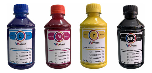 Kit Tinta Compatível NV Pigmentada 4x135ml para Impressoras Canon