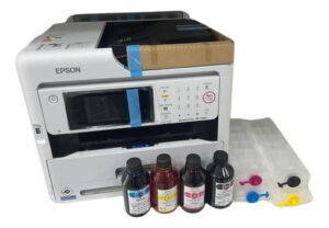 Epson WF 5810 Desbloqueada Cartuchos Recarregável Tinta Corante