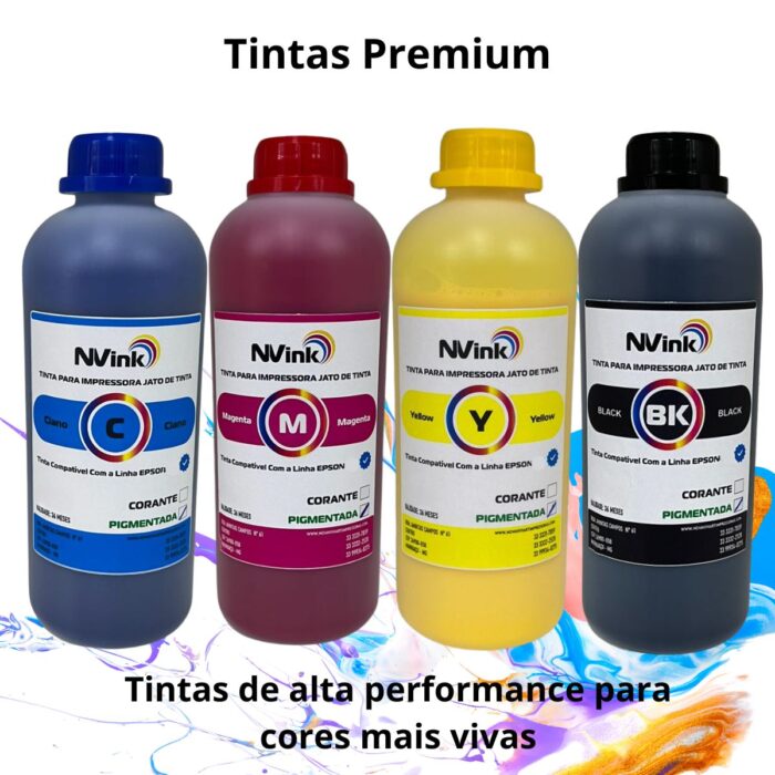 NVINK-N Tinta Pigmentada 4x1000ml para Epson 5710 5790 T3170 - Imagem 2