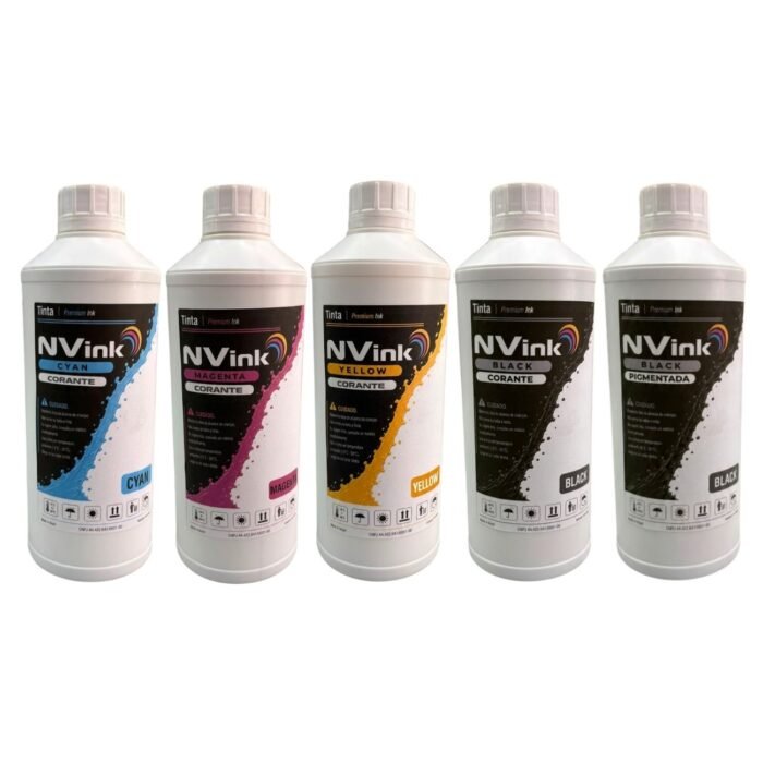 Kit Tinta NVINK para Canon iX6810 05 Cores 1 Litro Cada
